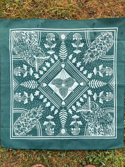 Green Woodland Bandana