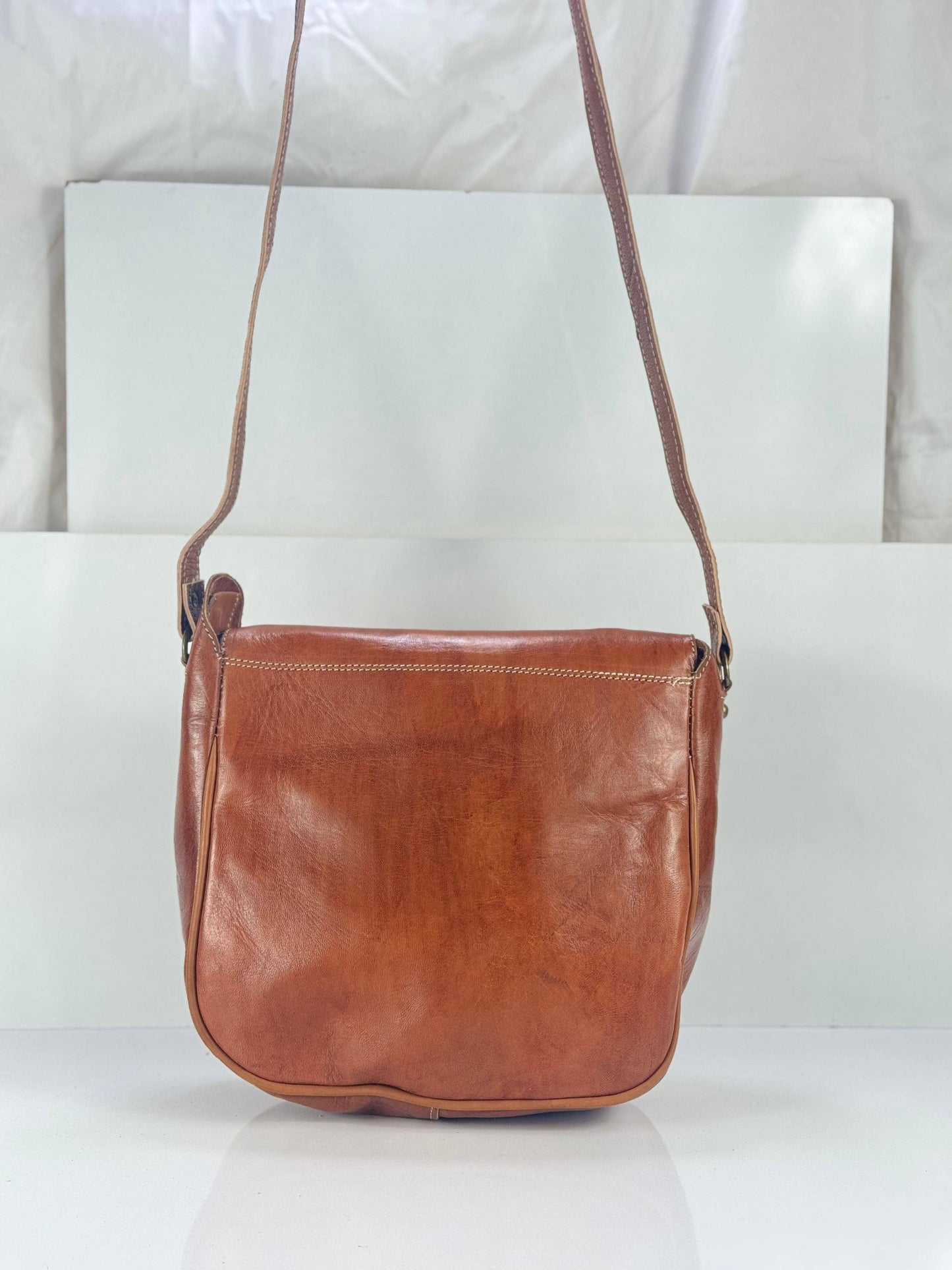 leather crossbody satchel