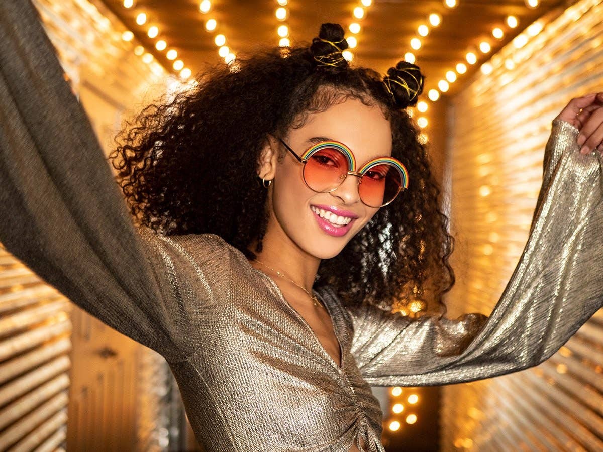 retro rainbow sunglasses