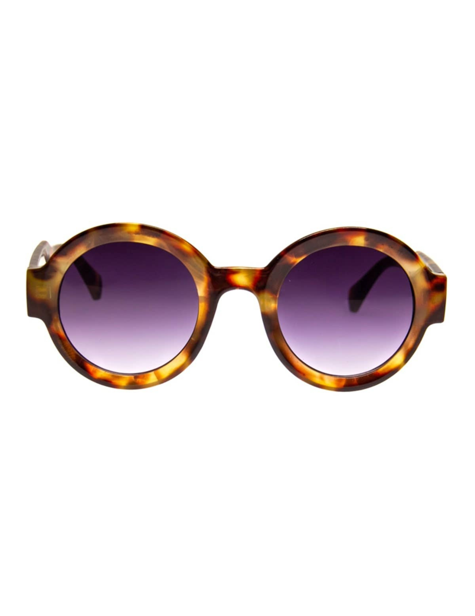 A.J. Morgan retro style circle tortoise thick frames offer UV400 lens protection and impact resistant lenses. Unisex
