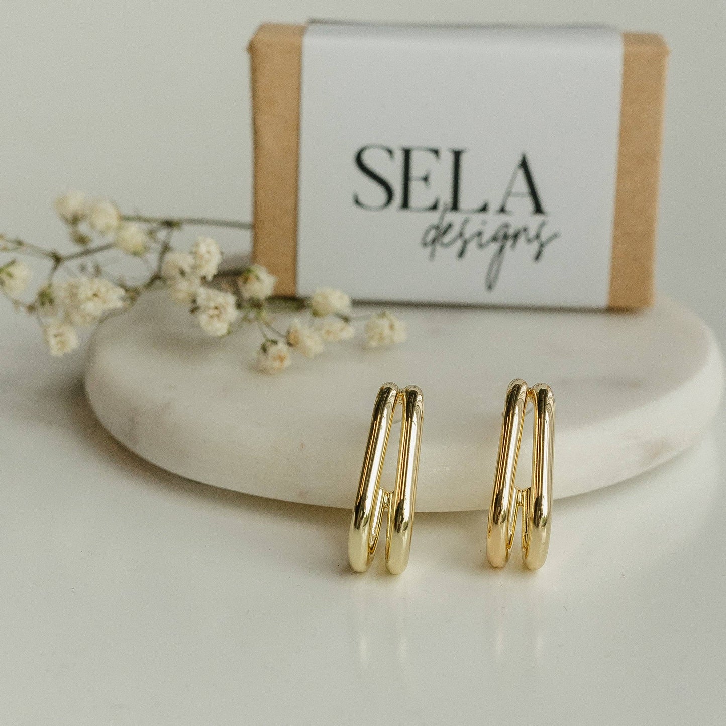 double hoop earrings