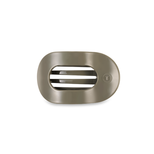 sage flat round hair claw