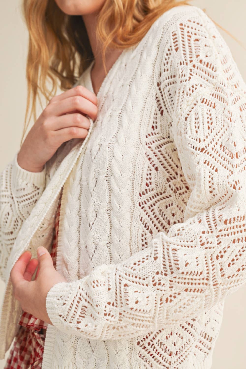 summer cable cardigan