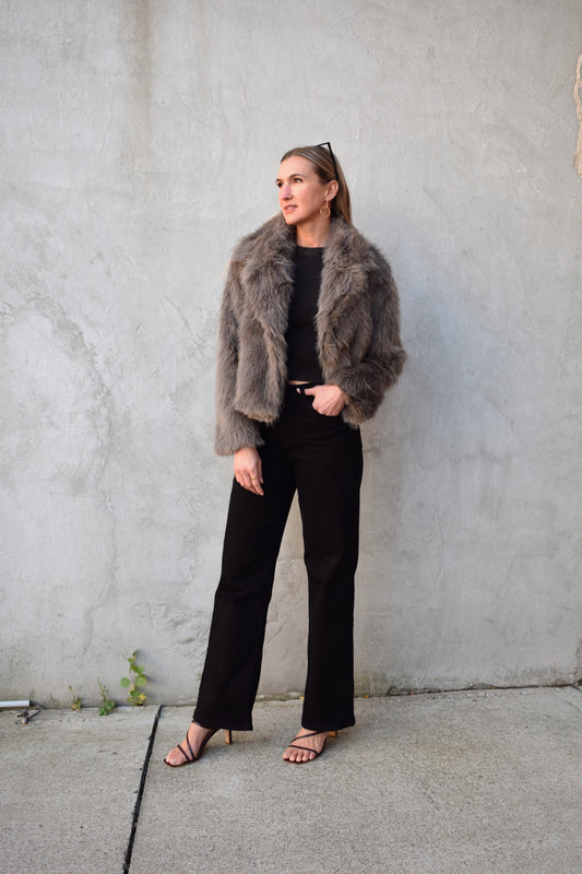 faux fur jacket