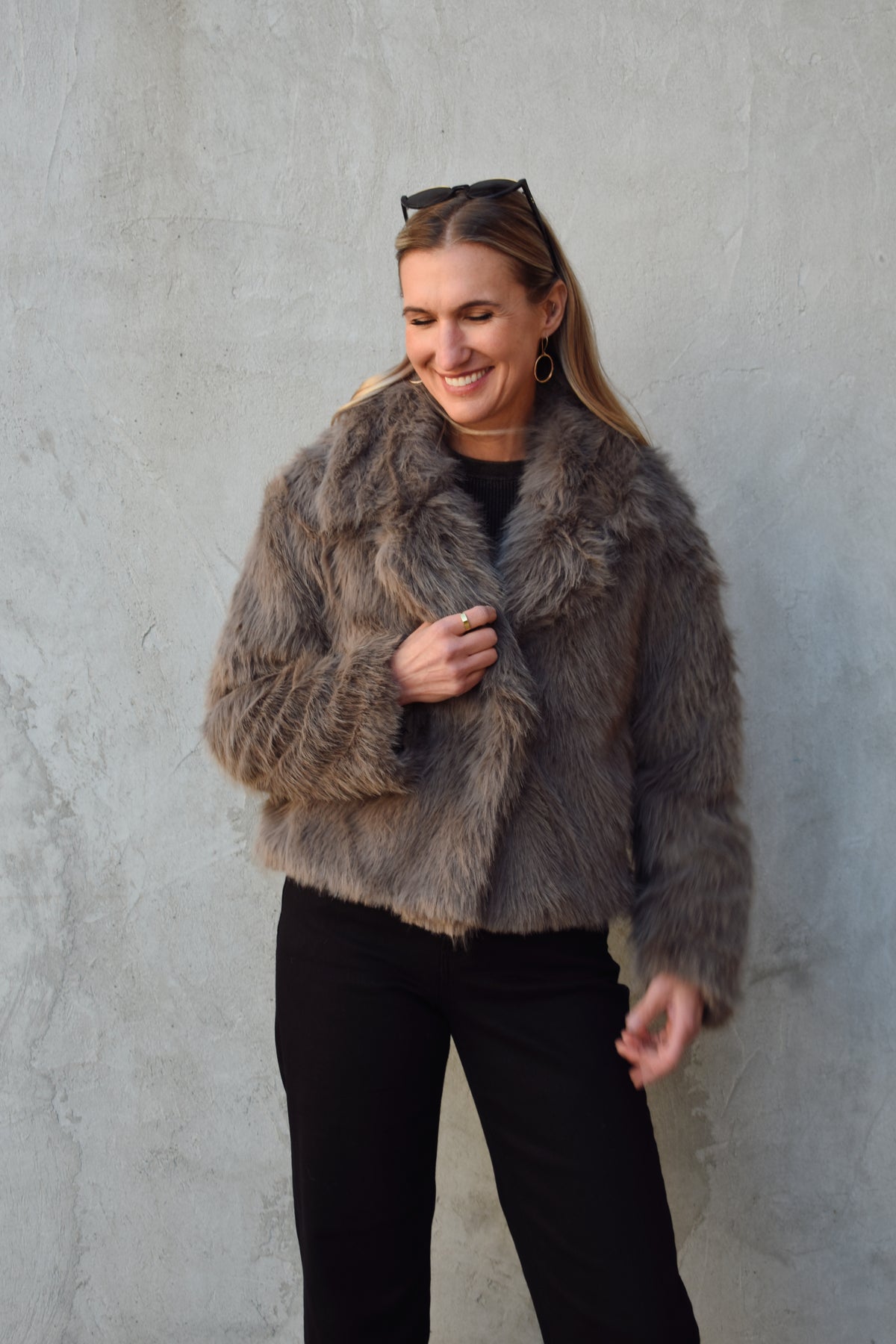 faux fur jacket