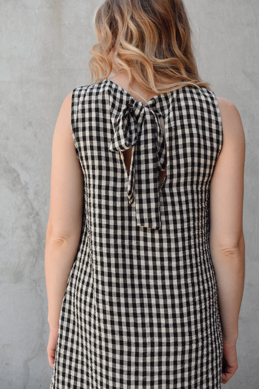 gingham mini dress