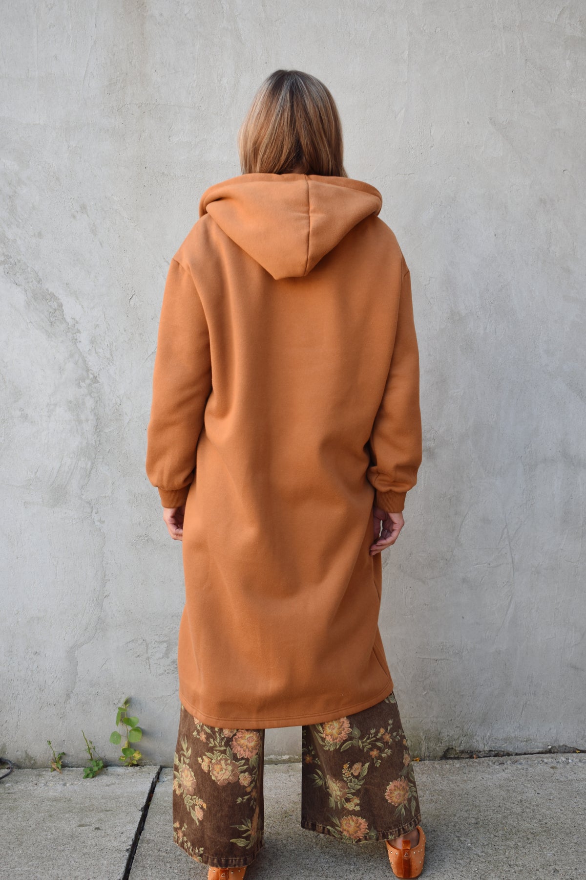 open hooded cardigan