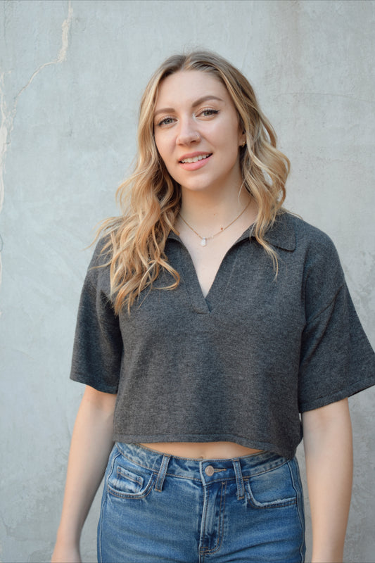 collared polo sweater
