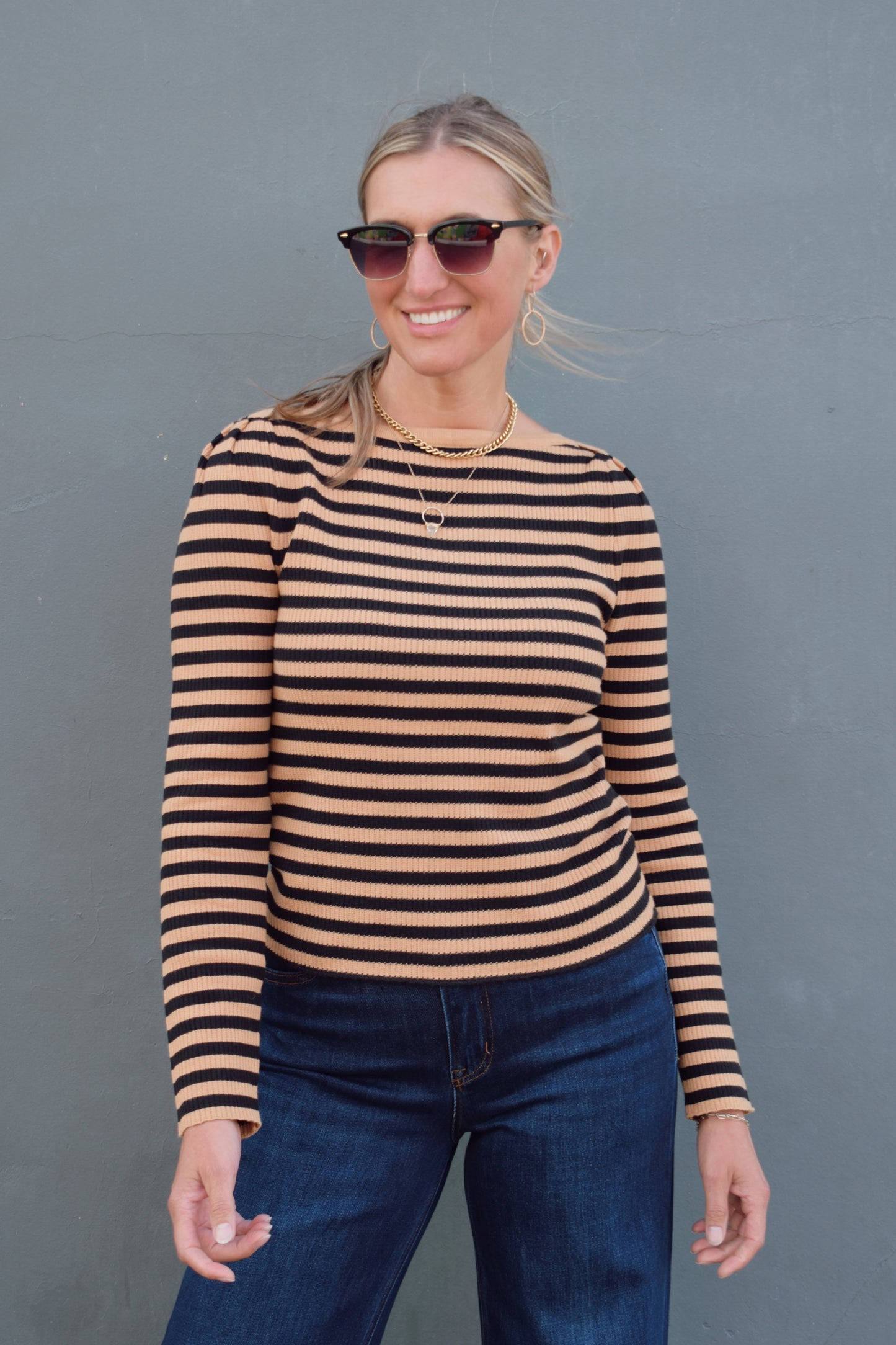 femme striped sweater