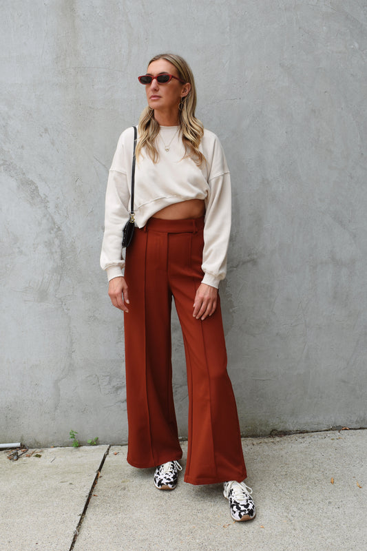 cropped sweatshirt
