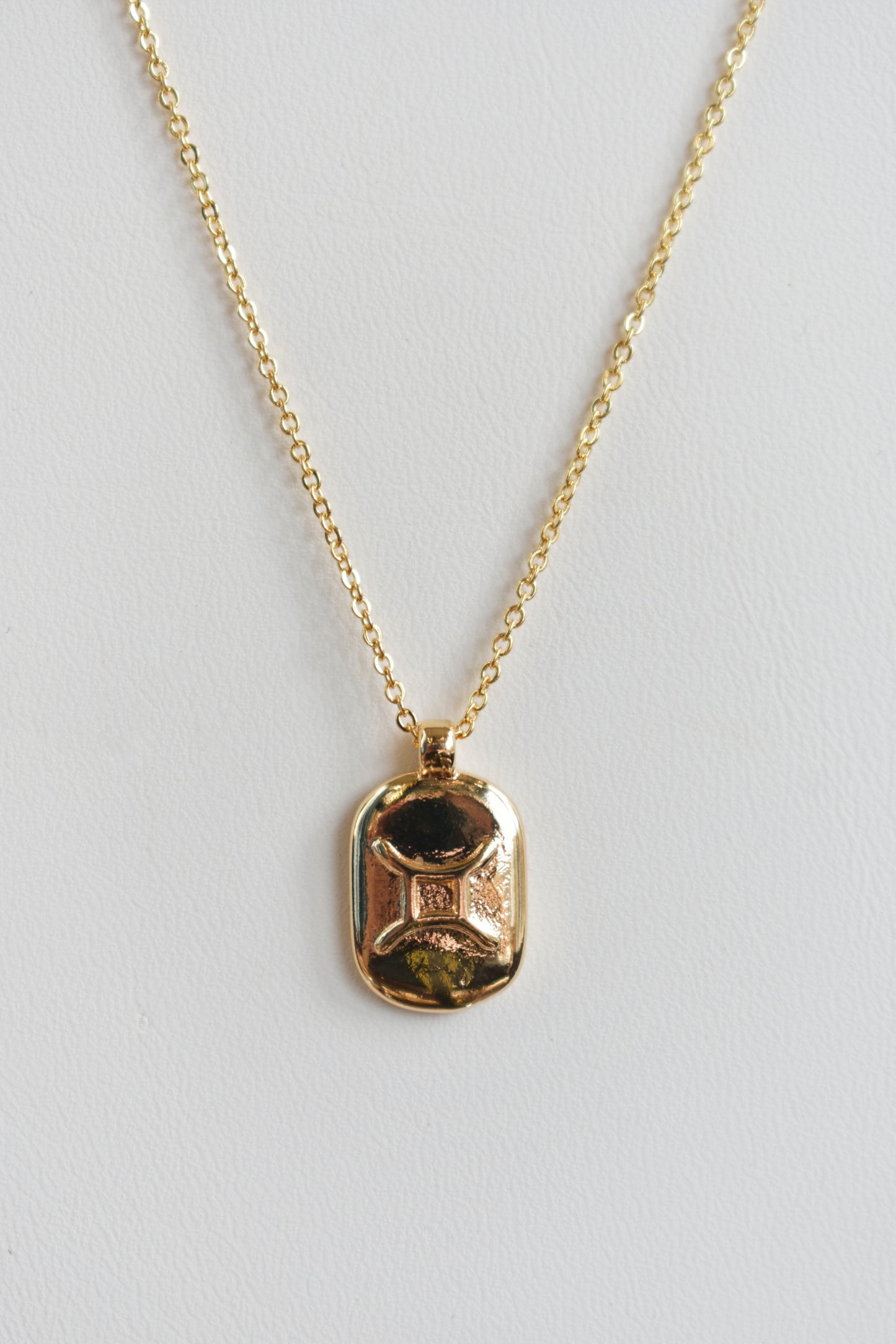 revival made goods minimalist astrologer zodiac sign gold plated necklace gemini