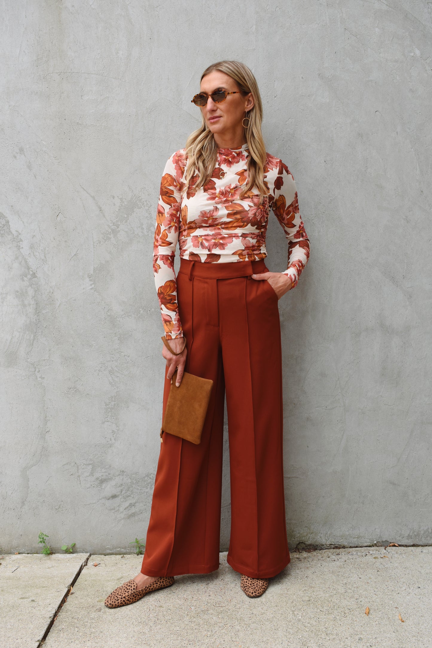 tab waist trousers