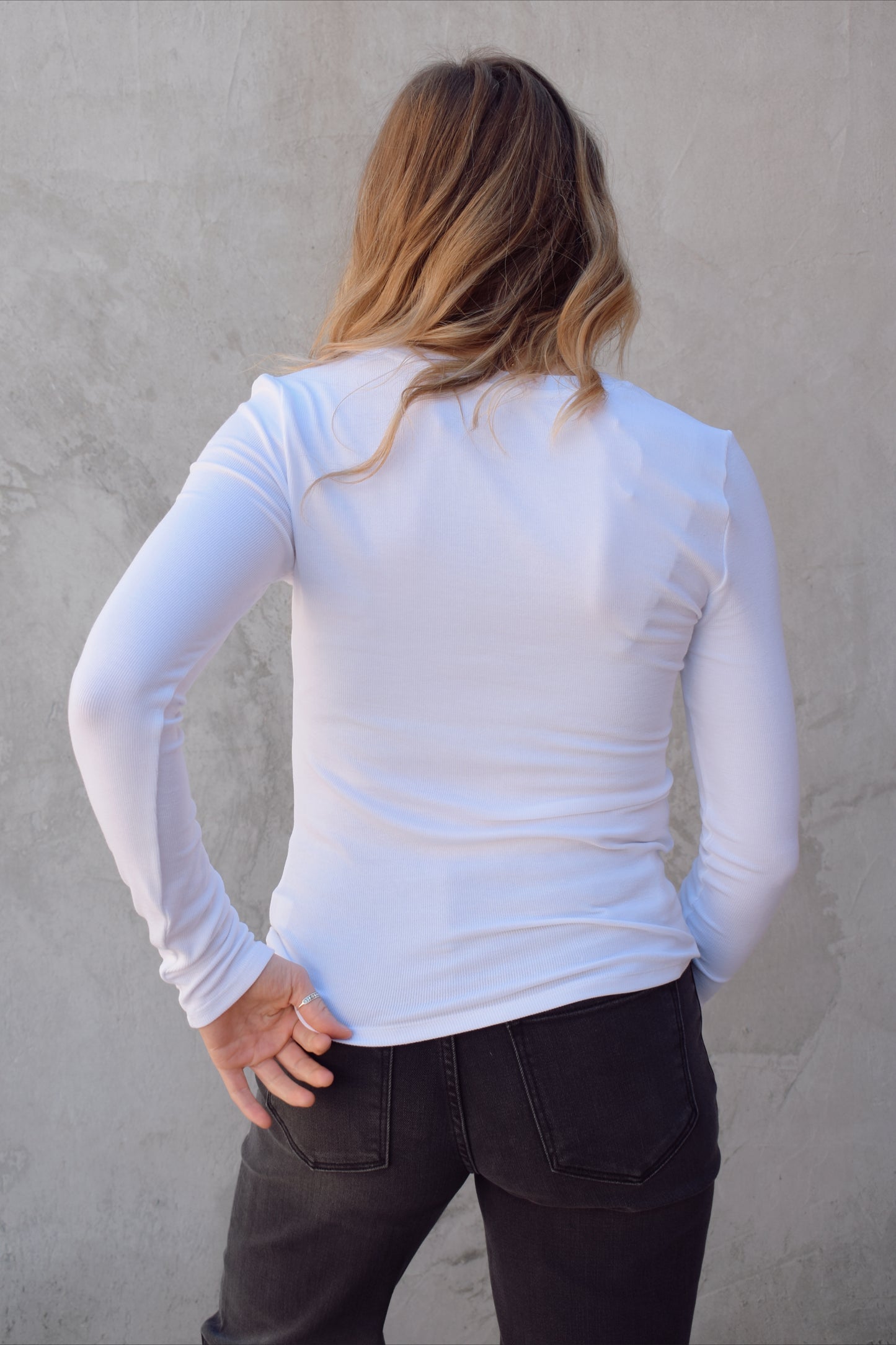 notched long sleeve