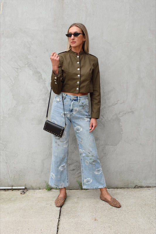 cropped captain jacket