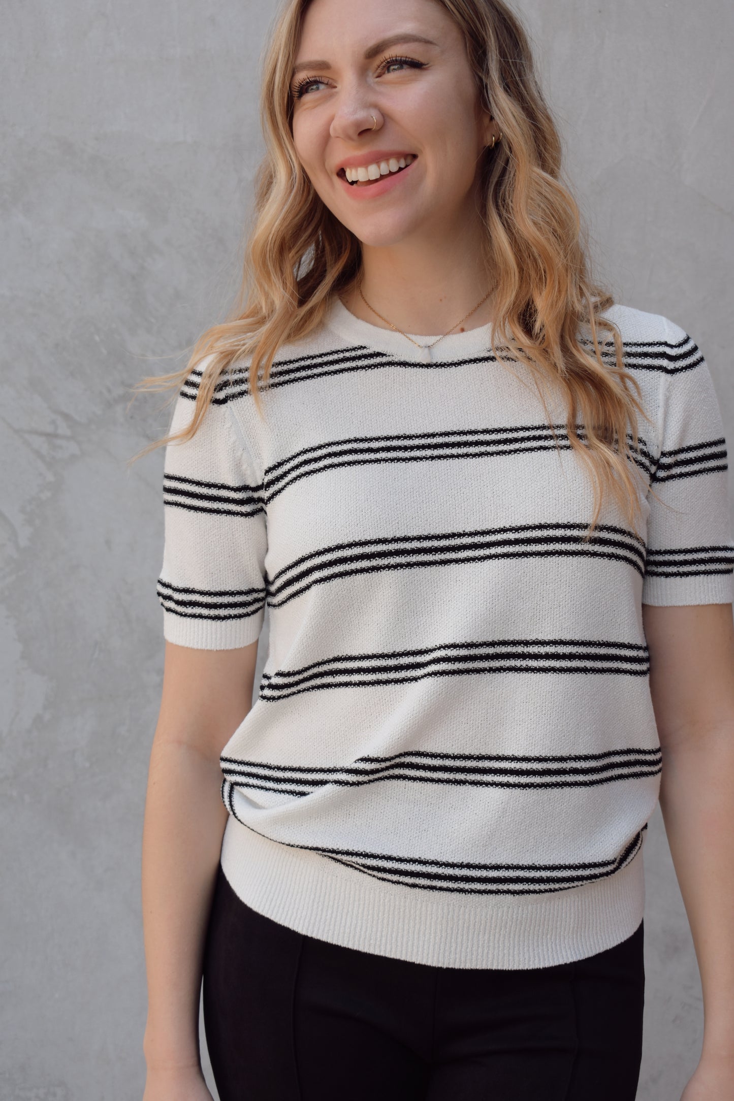 go to short sleeve sweater