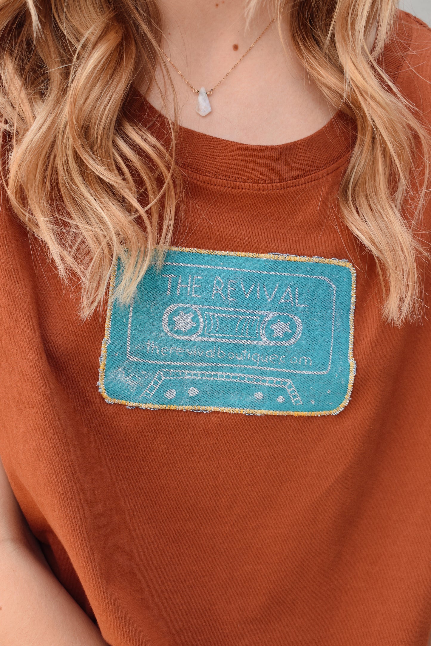 cropped art tee