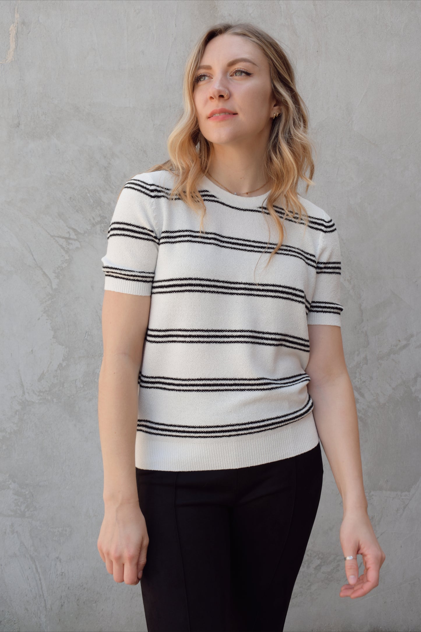 go to short sleeve sweater