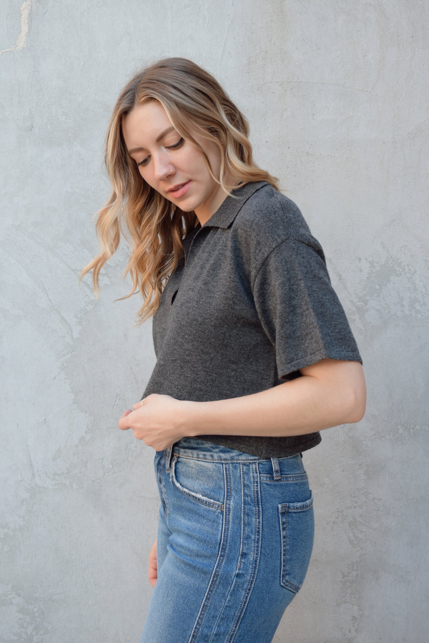 collared polo sweater