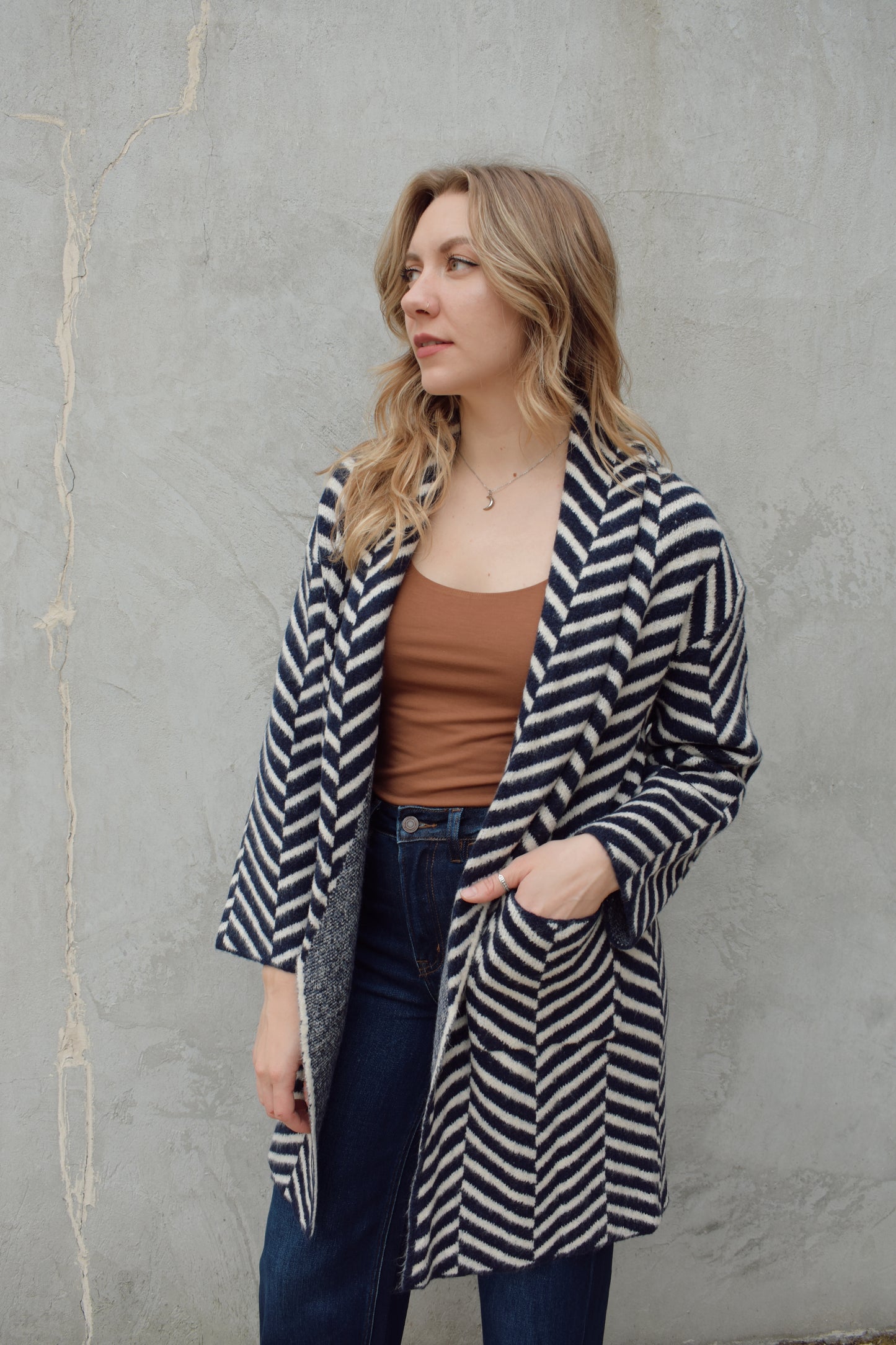 chevron cardigan