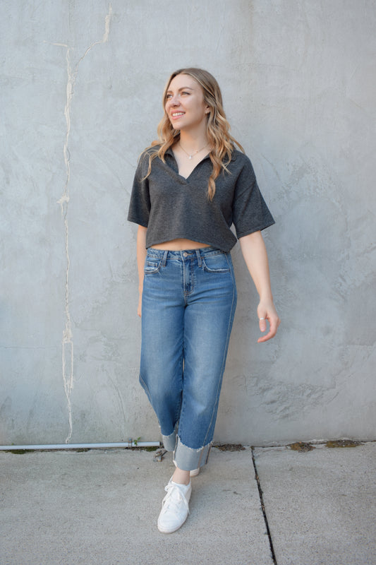 collared polo sweater