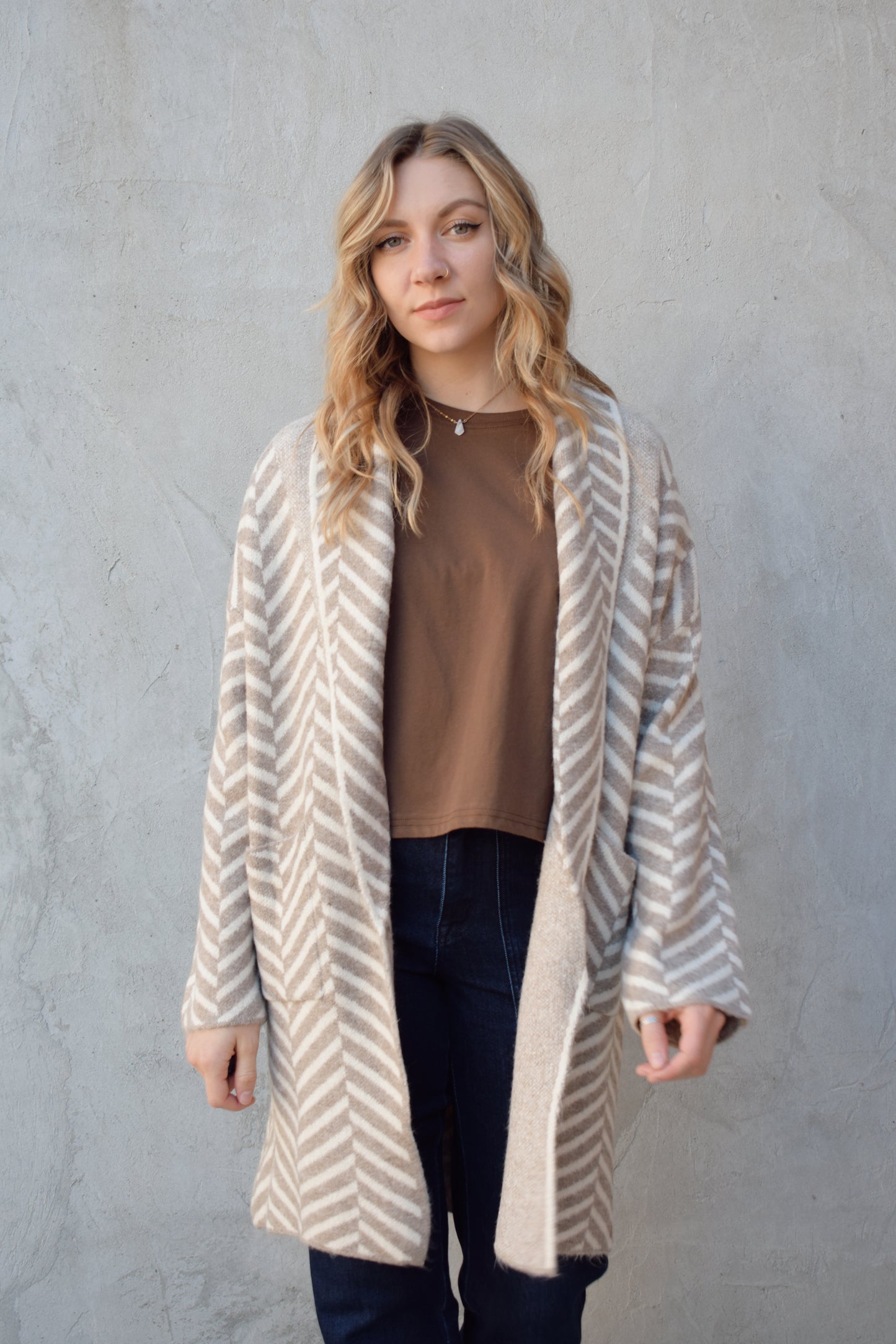 chevron cardigan