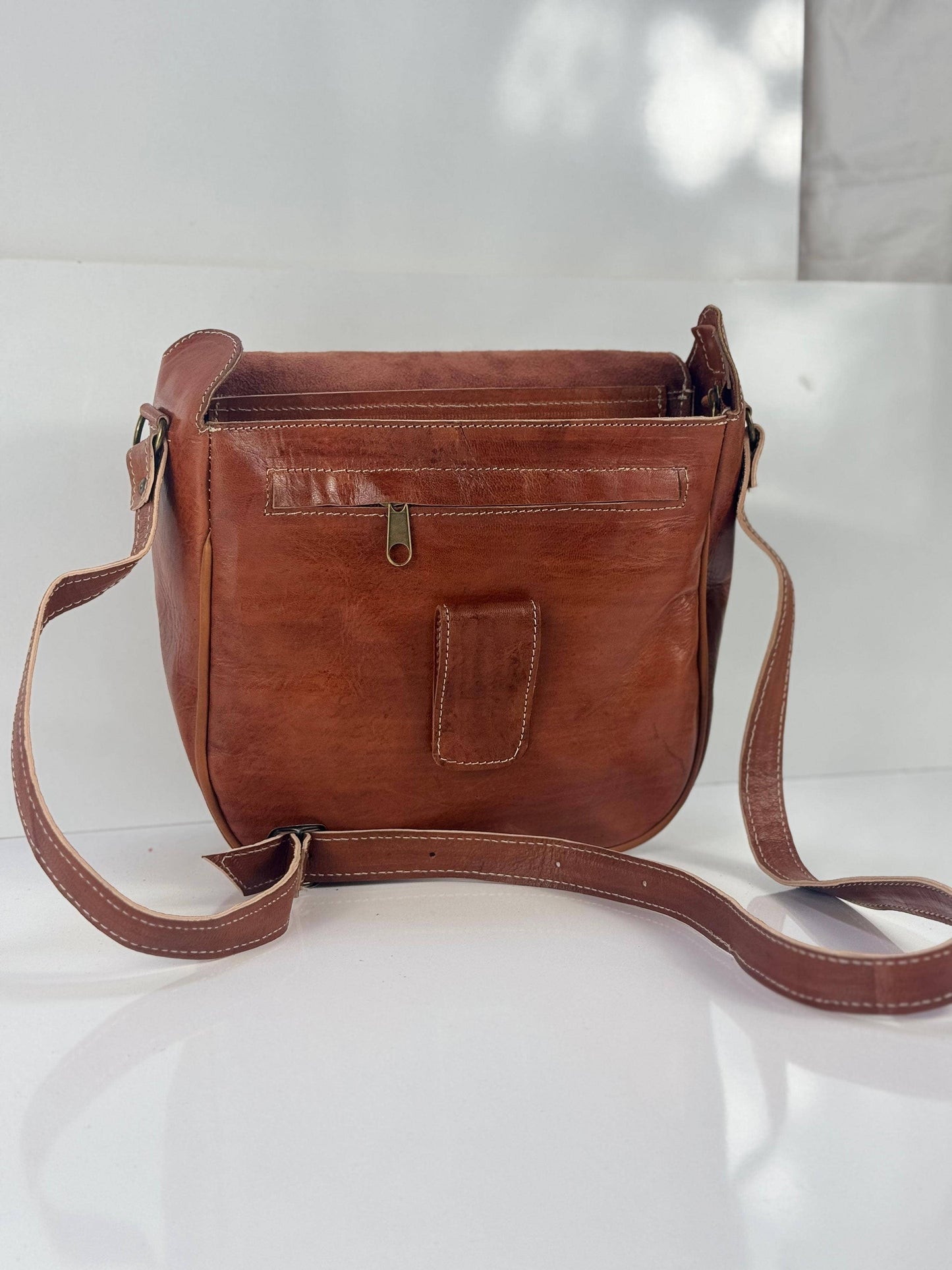 leather crossbody satchel