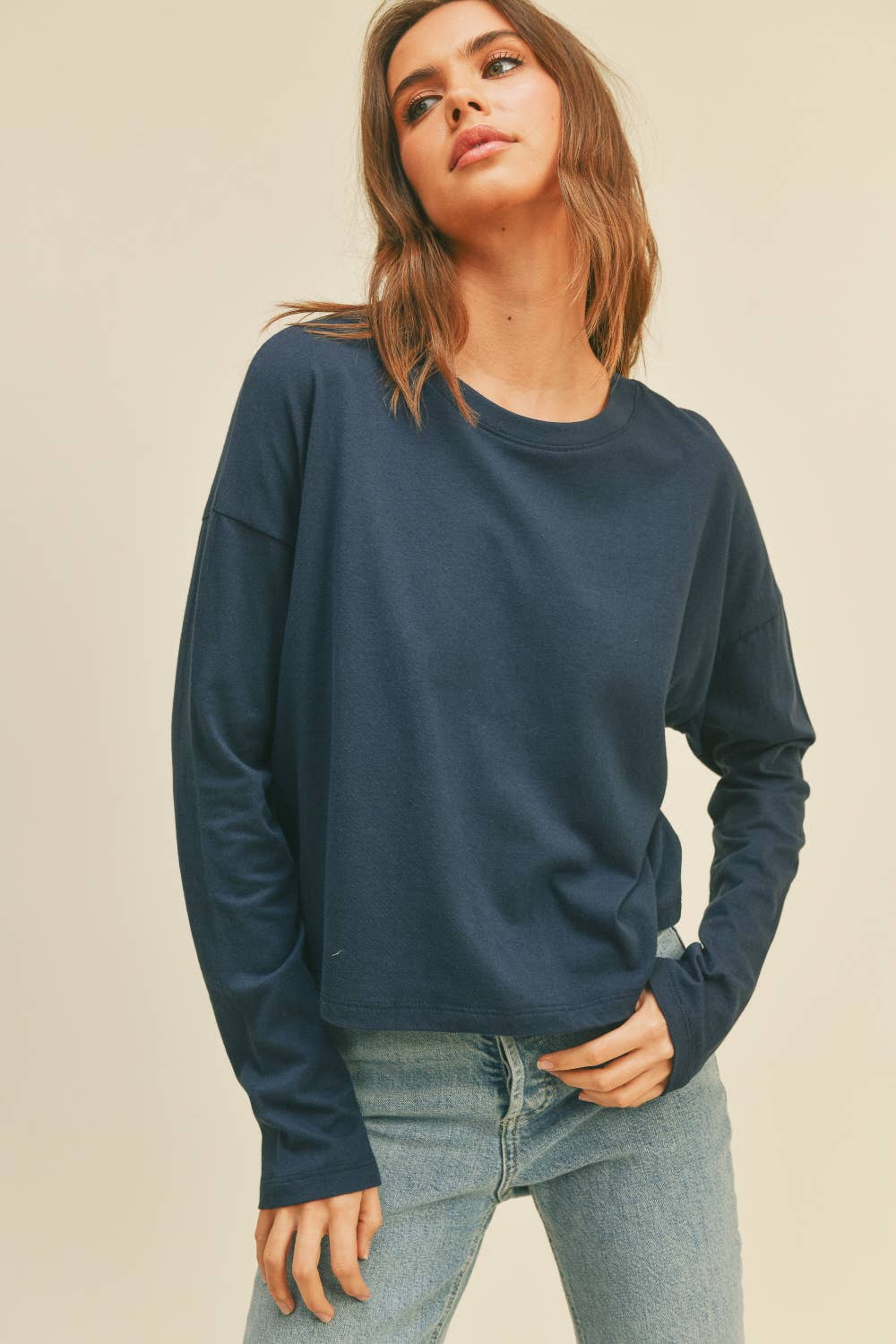 Honestee - Blank Long Sleeve T-Shirt