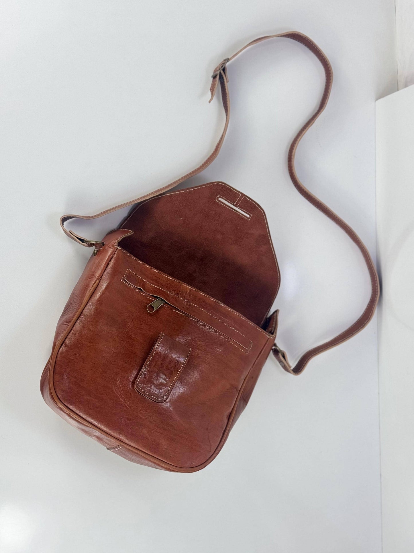 leather crossbody satchel