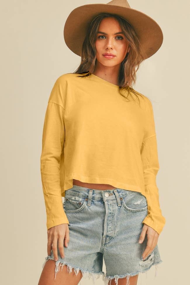 Honestee - Blank Long Sleeve T-Shirt