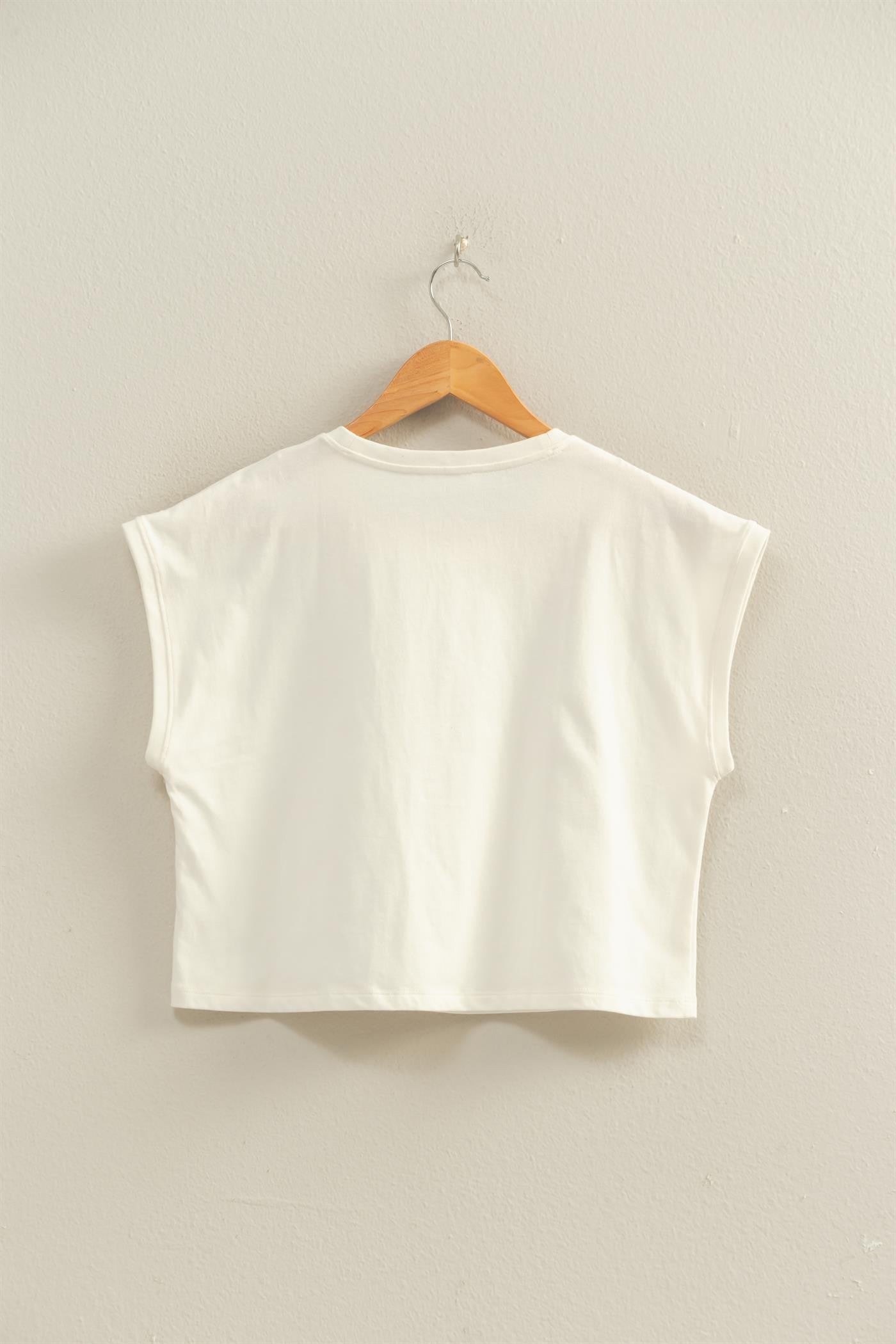 crew cropped tee