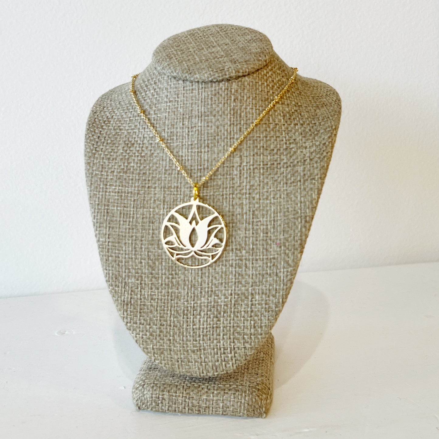 lotus pendant necklace