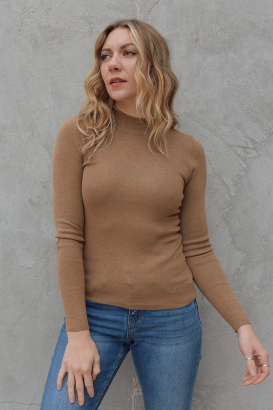 classic mockneck sweater