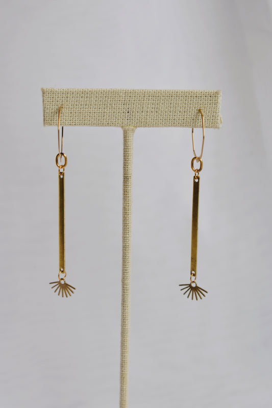 octi-hoop dangle earrings