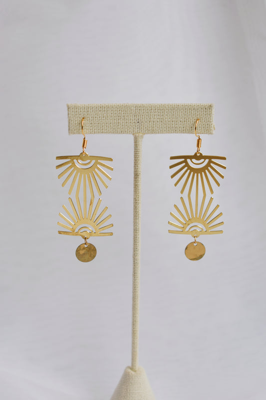 double burst earrings