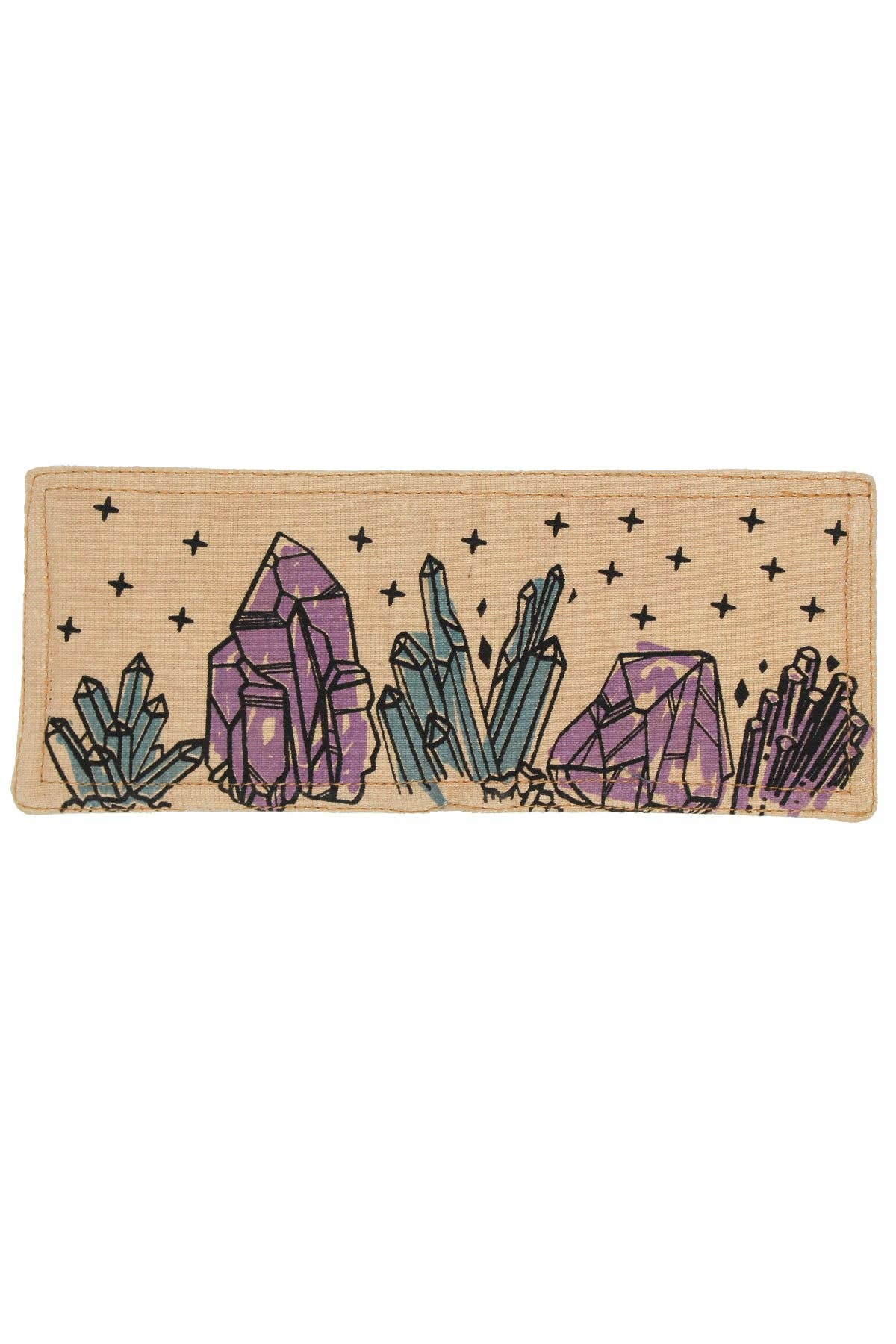 crystals cotton wallet