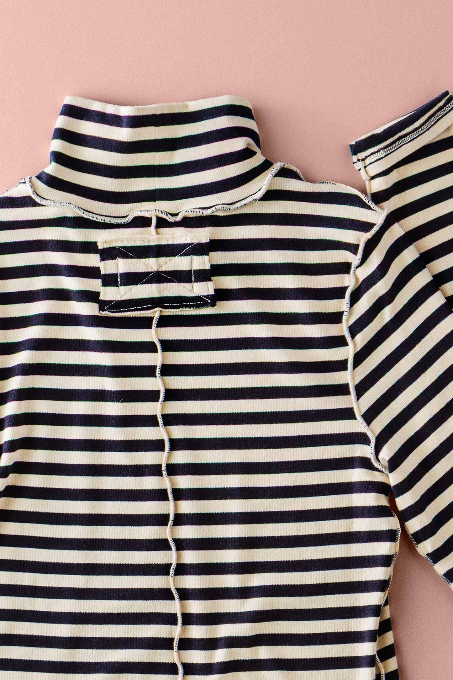 striped turtleneck