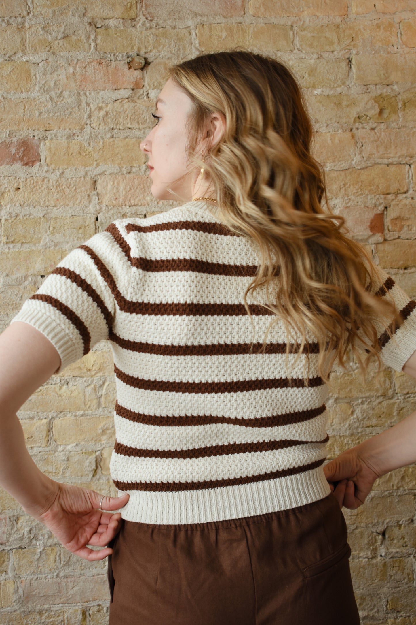 striped retro sweater