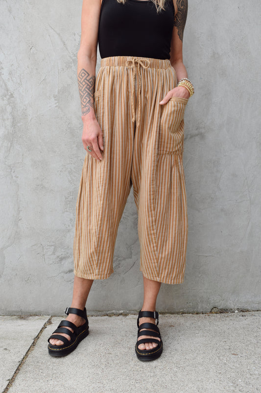 striped harem pants