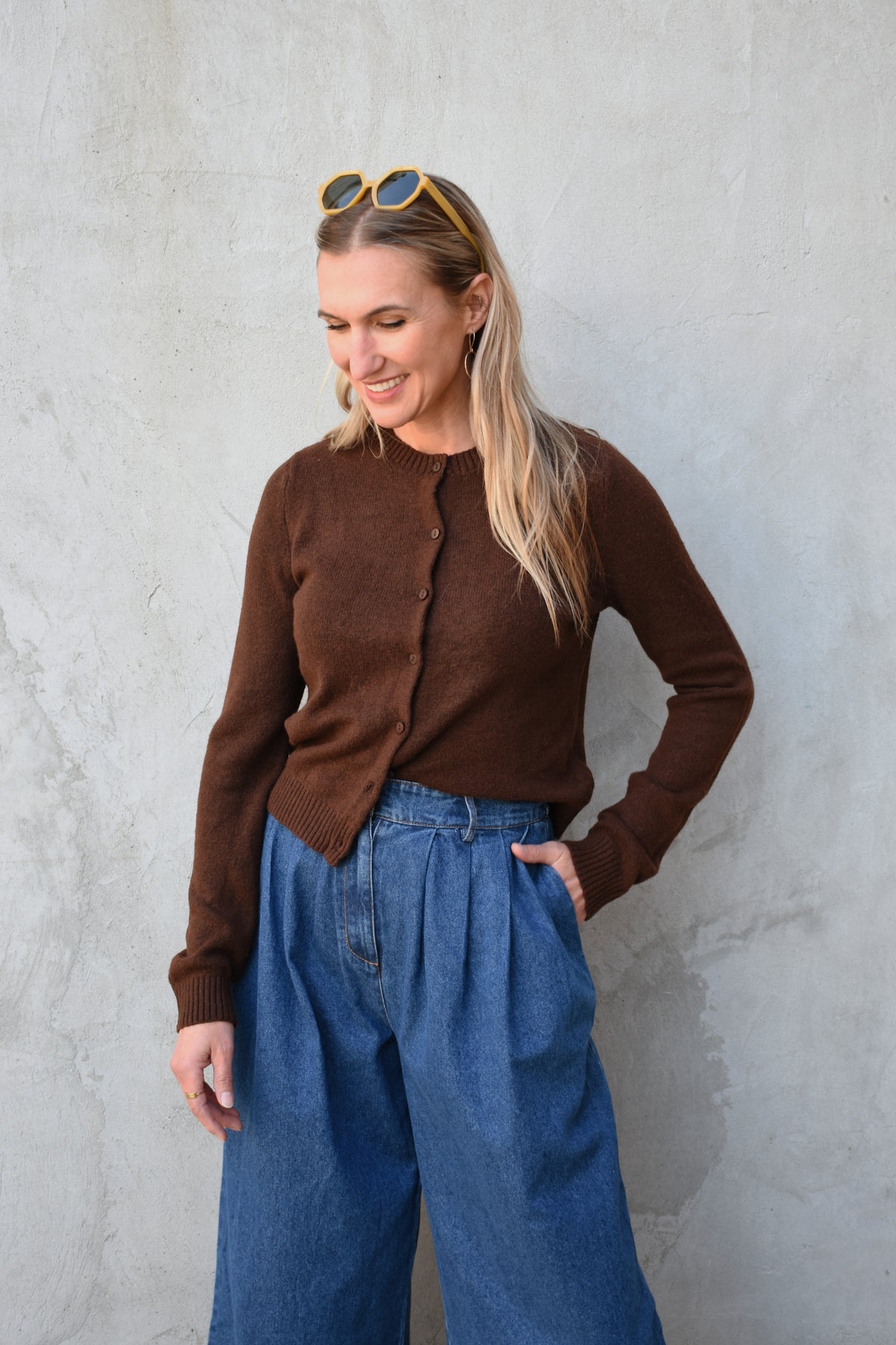 crew cropped cardigan