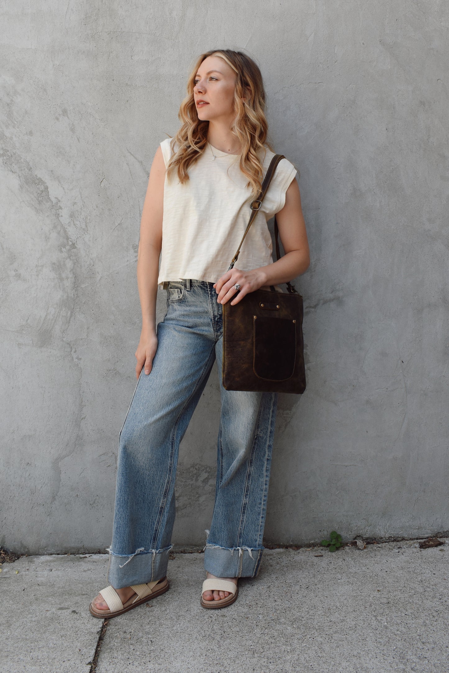 slub muscle tee