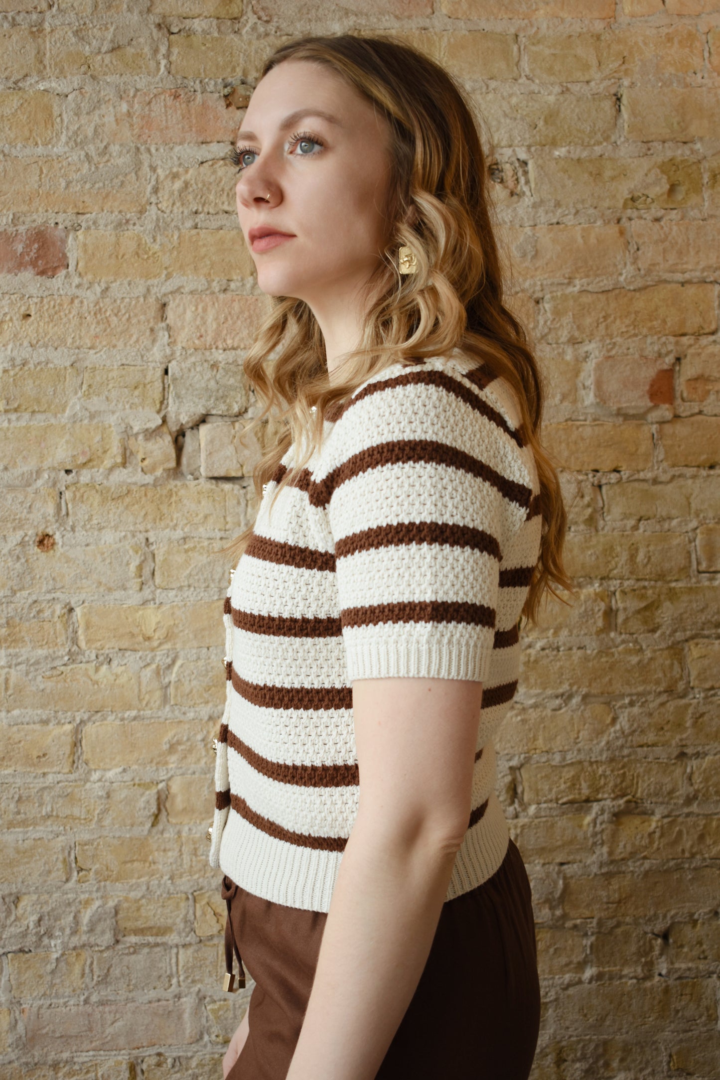 striped retro sweater