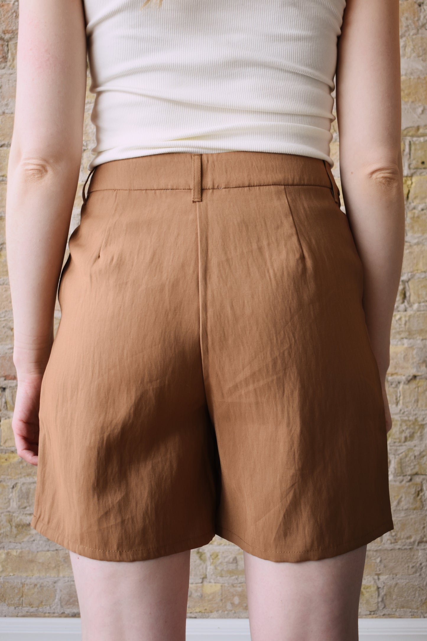 pleated shorts