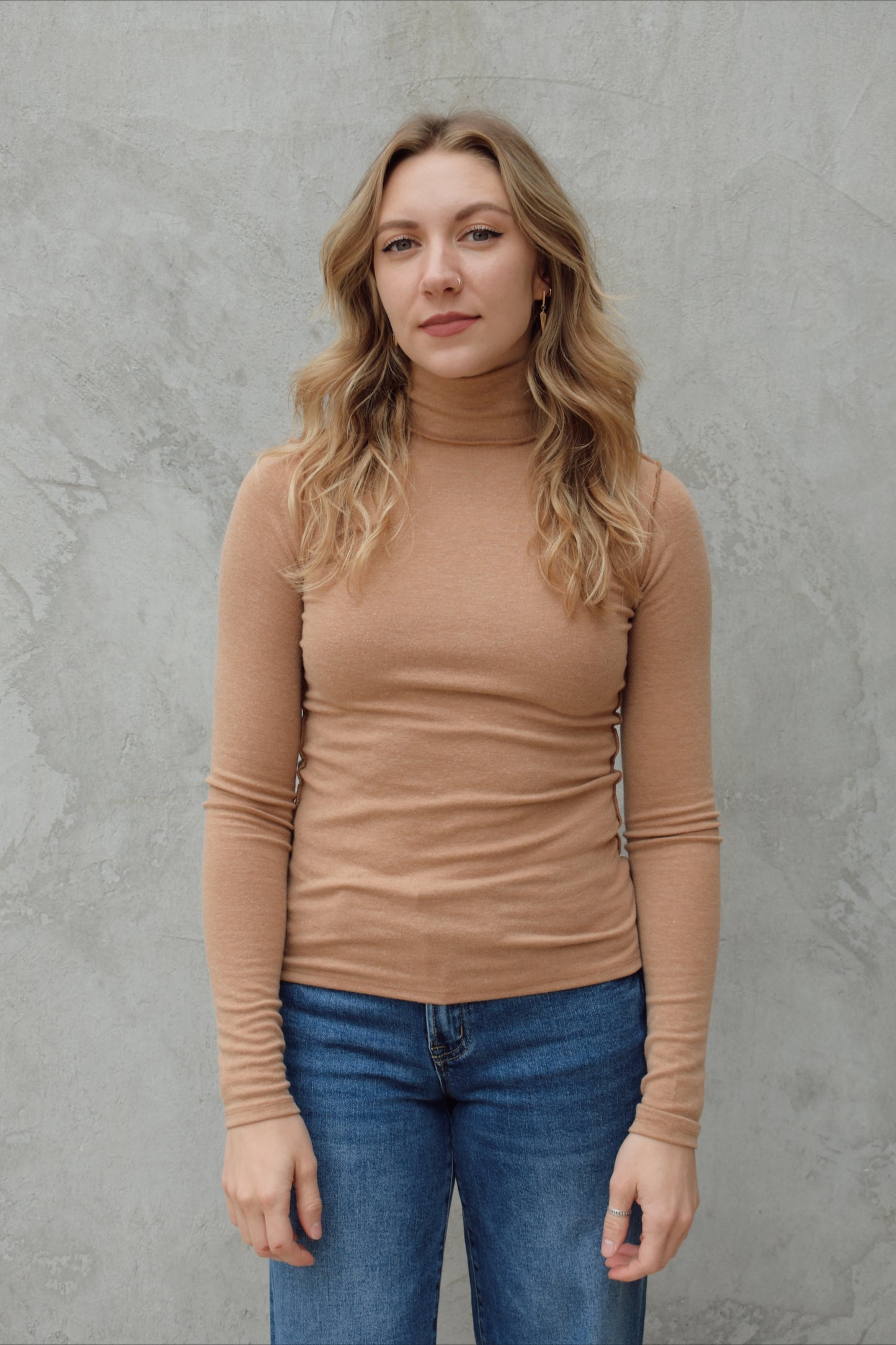 striped turtleneck