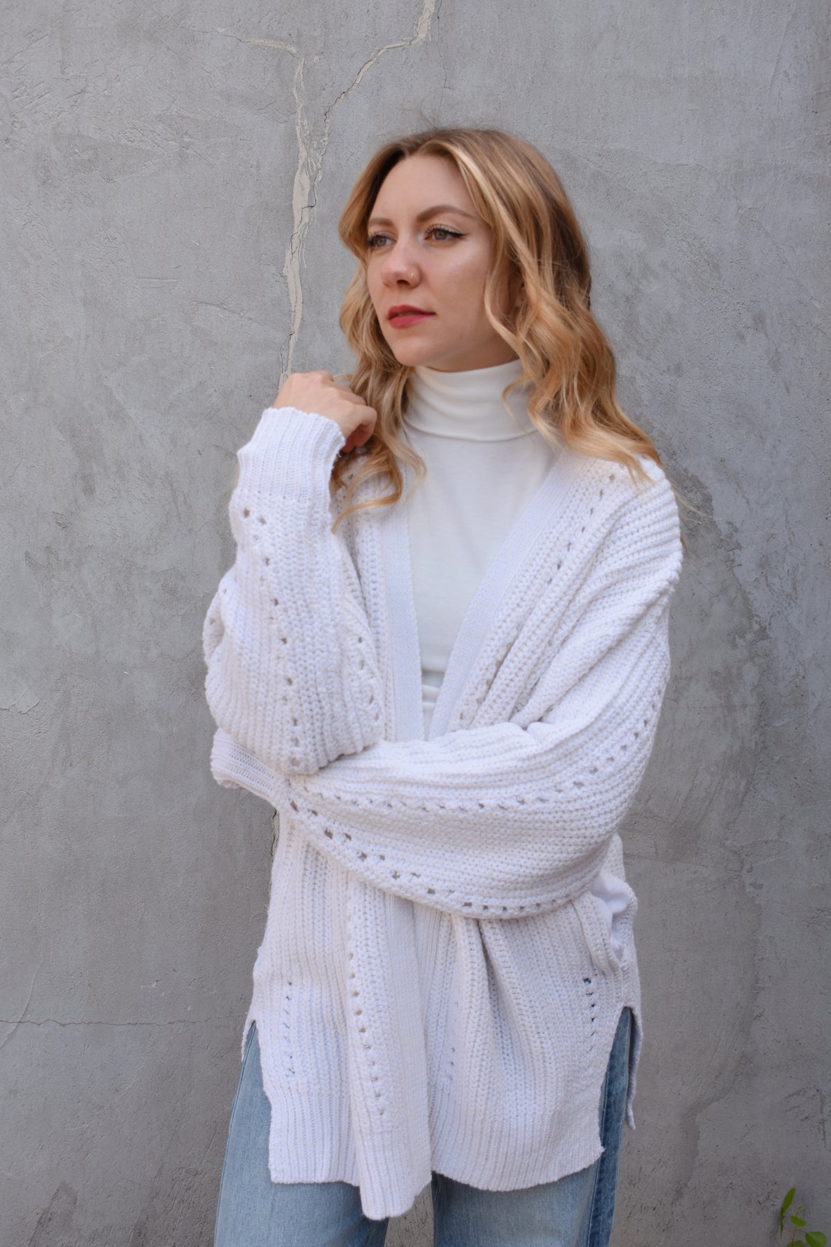 open front cardigan