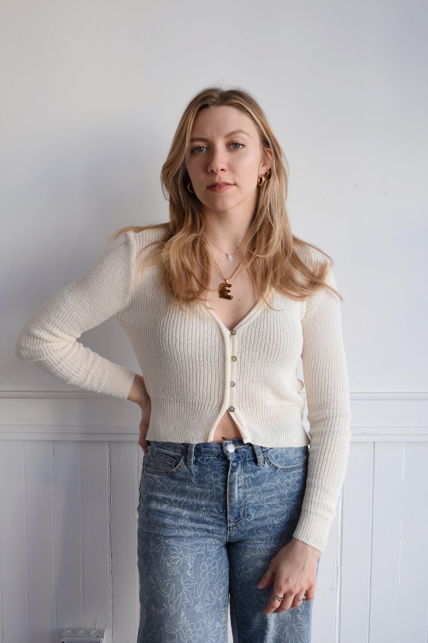 breezy button cardigan