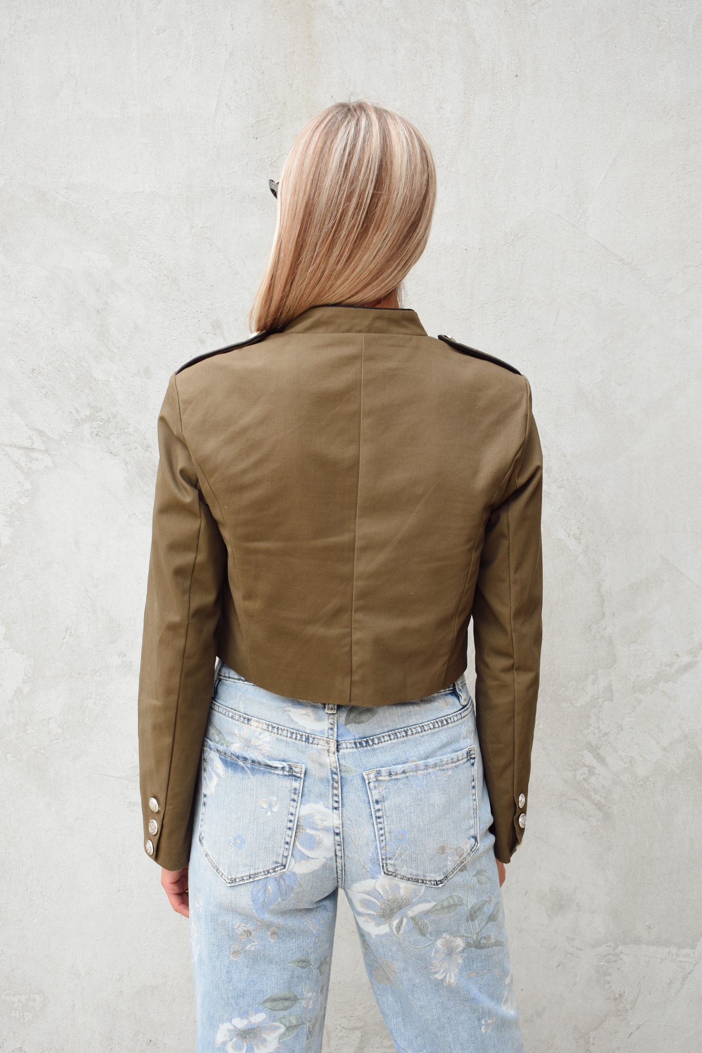 cropped captain jacket