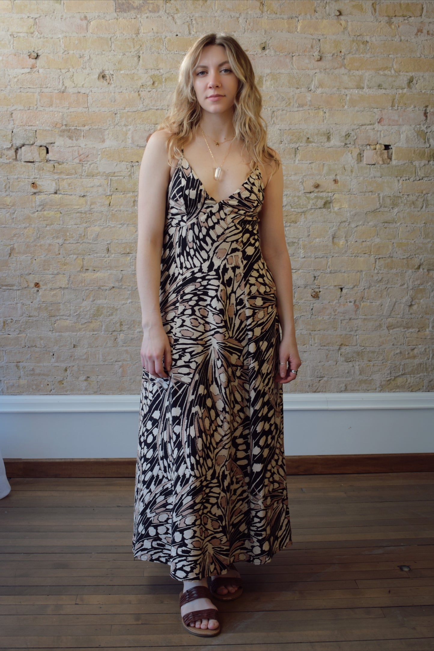 open back maxi dress