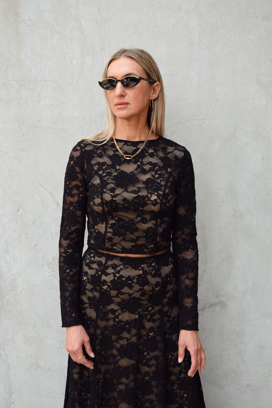 lace crop top