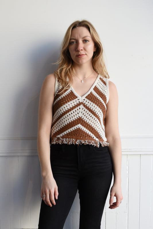 chevron sweater tank