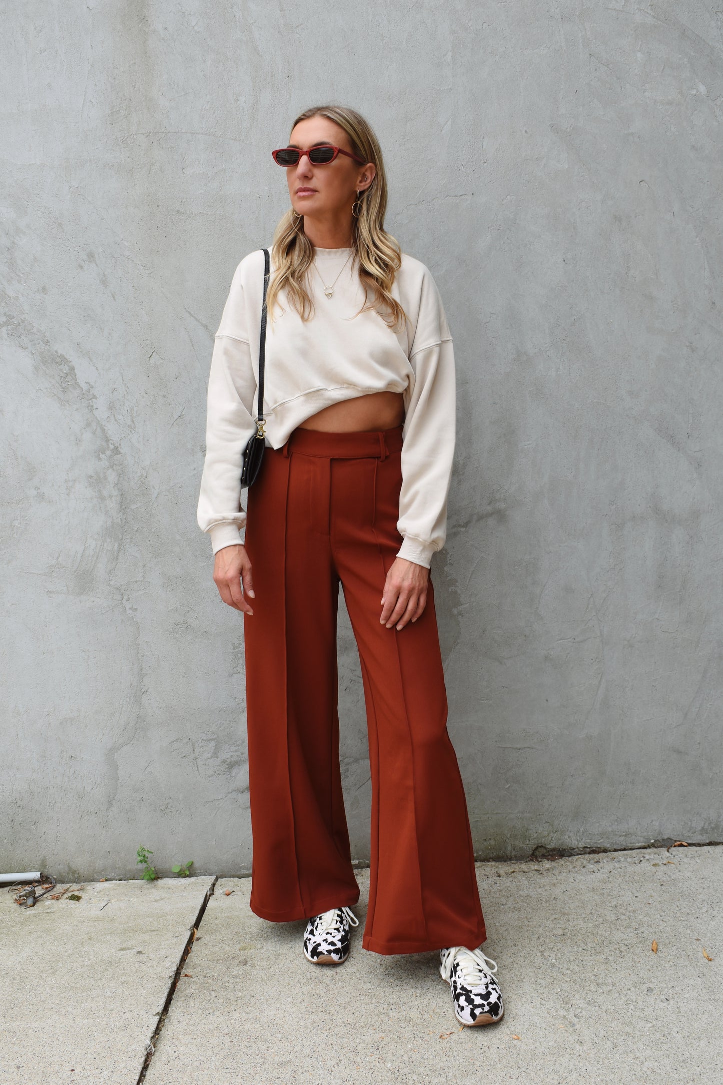 tab waist trousers